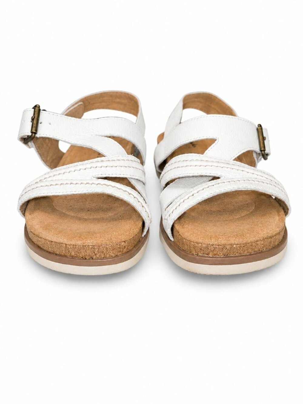 Clark's Collection Womens Brynn Steps Adjustable Strap Leather Sandal, Sz 8.5 - Picture 6 of 10